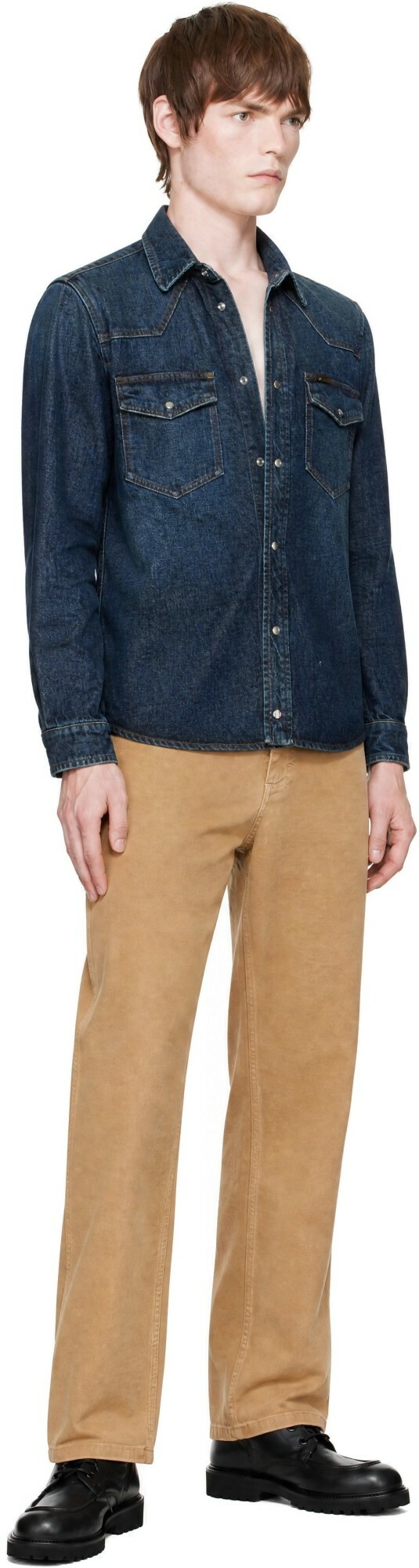 Moncler Blue Denim Shirt Jacket