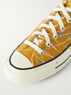 CONVERSE - Chuck 70 OX Paint-Splattered Canvas Sneakers - Yellow