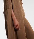 Marmar Halim Embellished caped draped gown