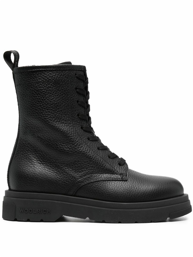 Photo: WOOLRICH - Leather Lace-up Ankle Boots