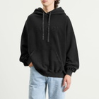 Gucci Men's Faded Logo Hoodie in Black