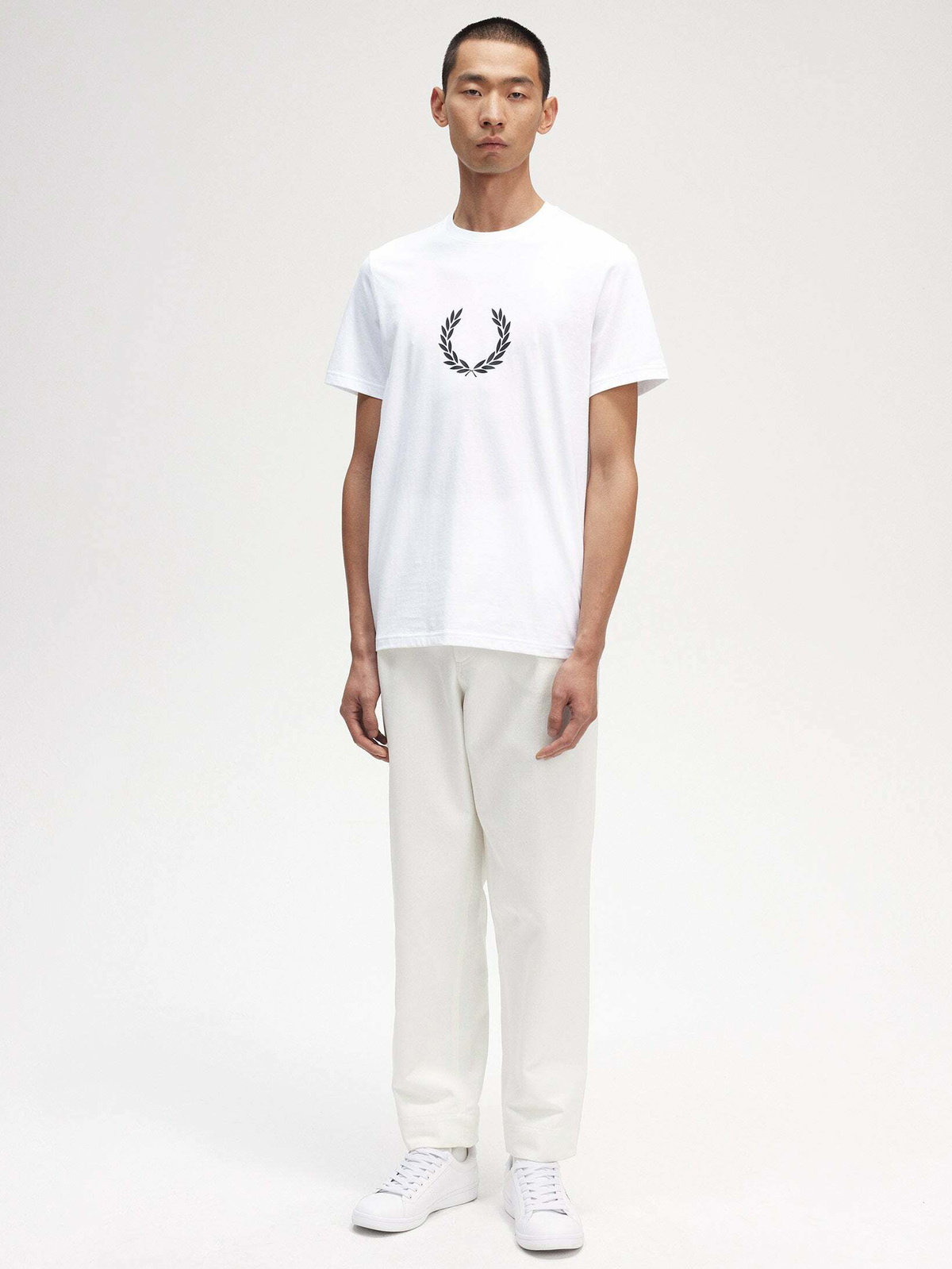 Fred Perry T Shirt White Mens Fred Perry