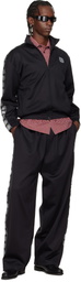 VETEMENTS Black Biker Cross Tape Track Pants