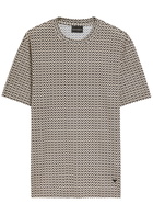 Emporio Armani Patterned Jersey T-shirt Black