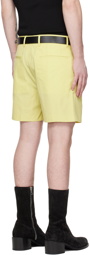 Dries Van Noten Yellow Cinch Shorts