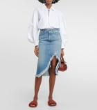 Chloé Denim midi skirt