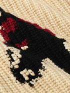 Guest In Residence - Rodeo Shawl-Collar Intarsia-Knit Wool and Cashmere-Blend Cardigan - Yellow