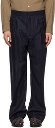 The Row Navy Carl Trousers