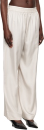LISA YANG Off-White Wide-Leg Lounge Pants