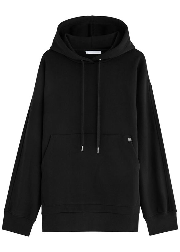 Photo: Helmut Lang Mega Zip Hooded Cotton Sweatshirt Black