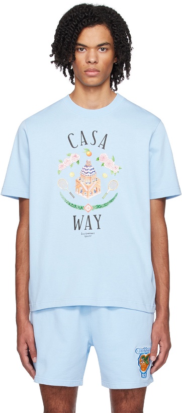 Photo: Casablanca Blue 'Casa Way' T-Shirt