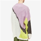 MCQ Men's Oversized Abstract Cardigan in Yew