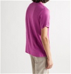 Isabel Marant - Leon Slub Linen T-Shirt - Purple