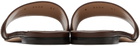 TOM FORD Brown Leather Whitney Slides