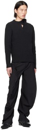 Y/Project Black Cutout Sweater