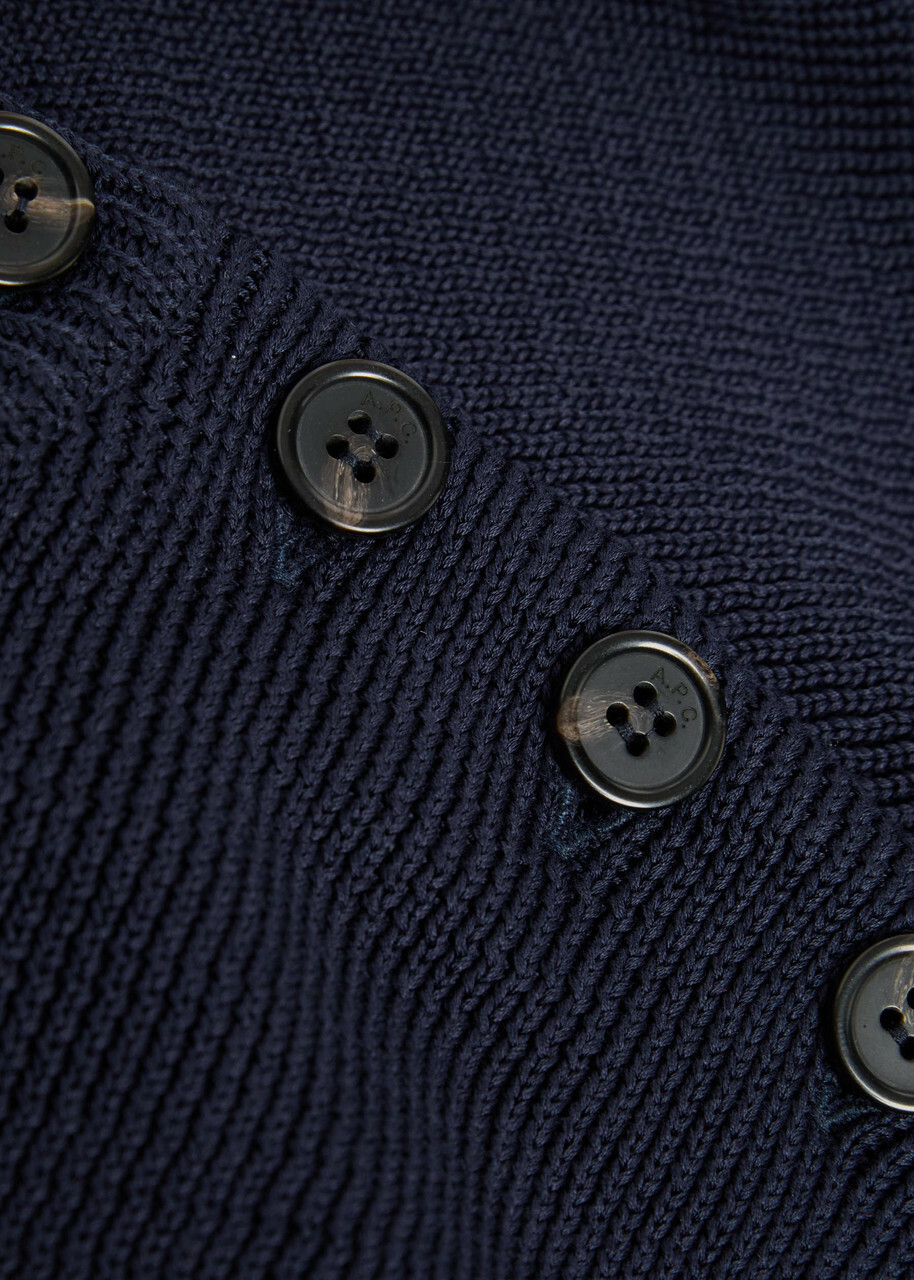 A.P.C. Marin Cotton-knit Jumper Navy