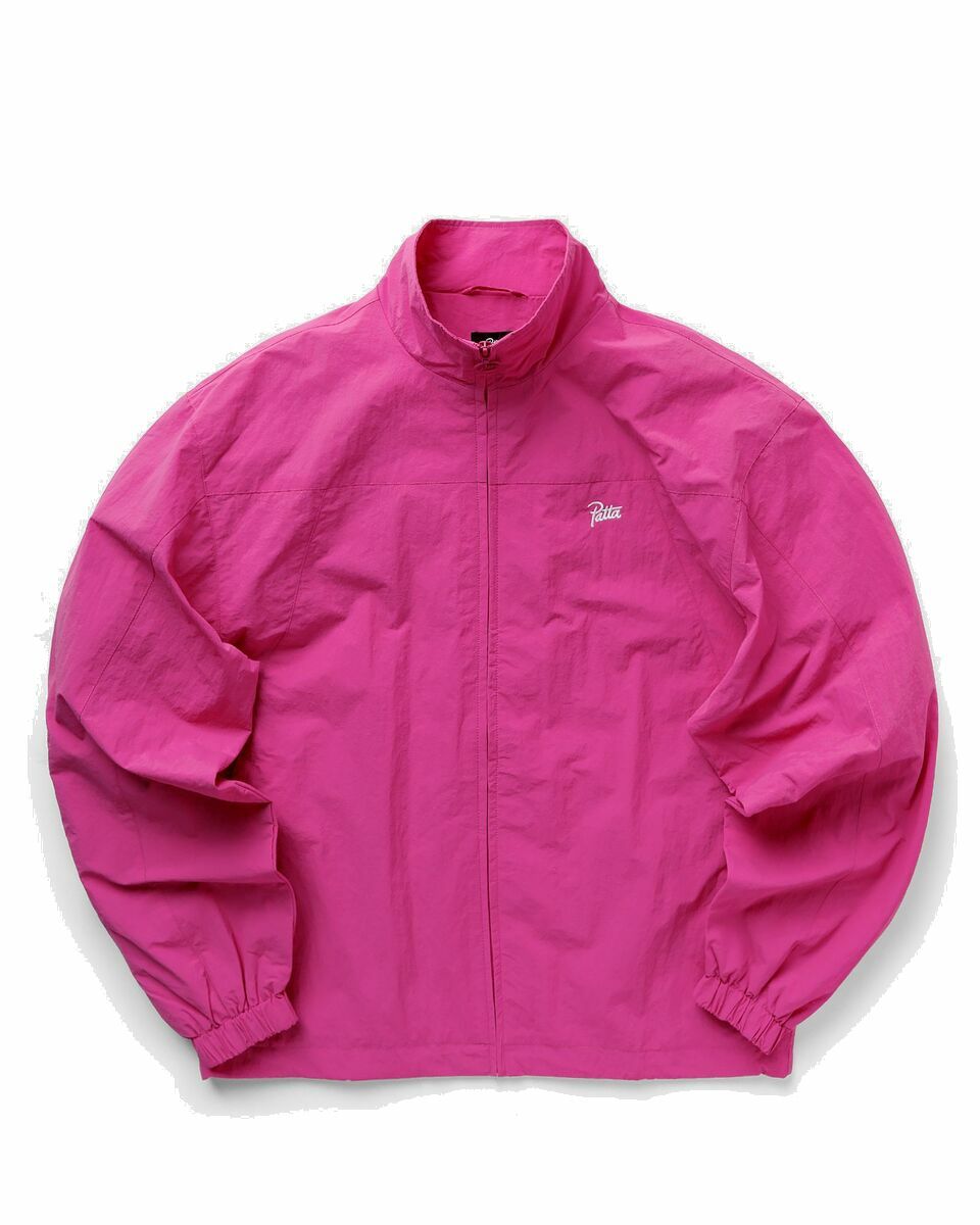 Photo: Patta Basic Nylon M2 Track Jacket Pink - Mens - Track Jackets