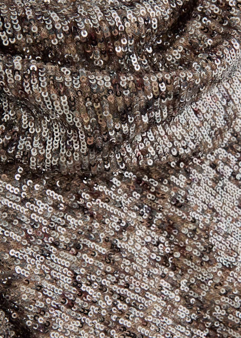 Diane Von Furstenberg Joaquin Sequin-embellished Mesh Maxi Dress Bronze
