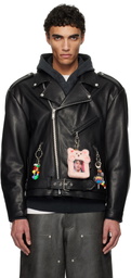 doublet Black ITA Riders Leather Jacket