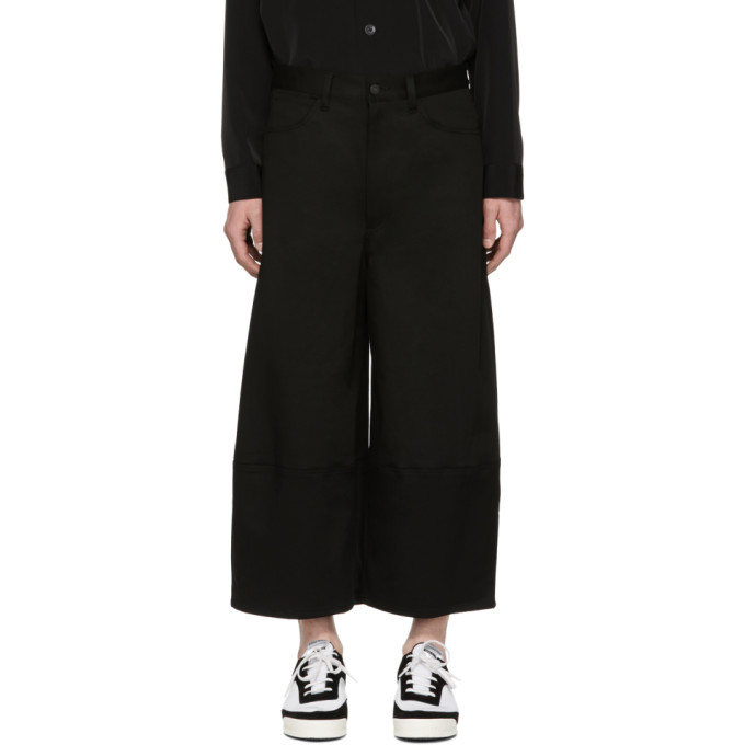 Lad Musician Black Asymmetry Trousers Lad Musician