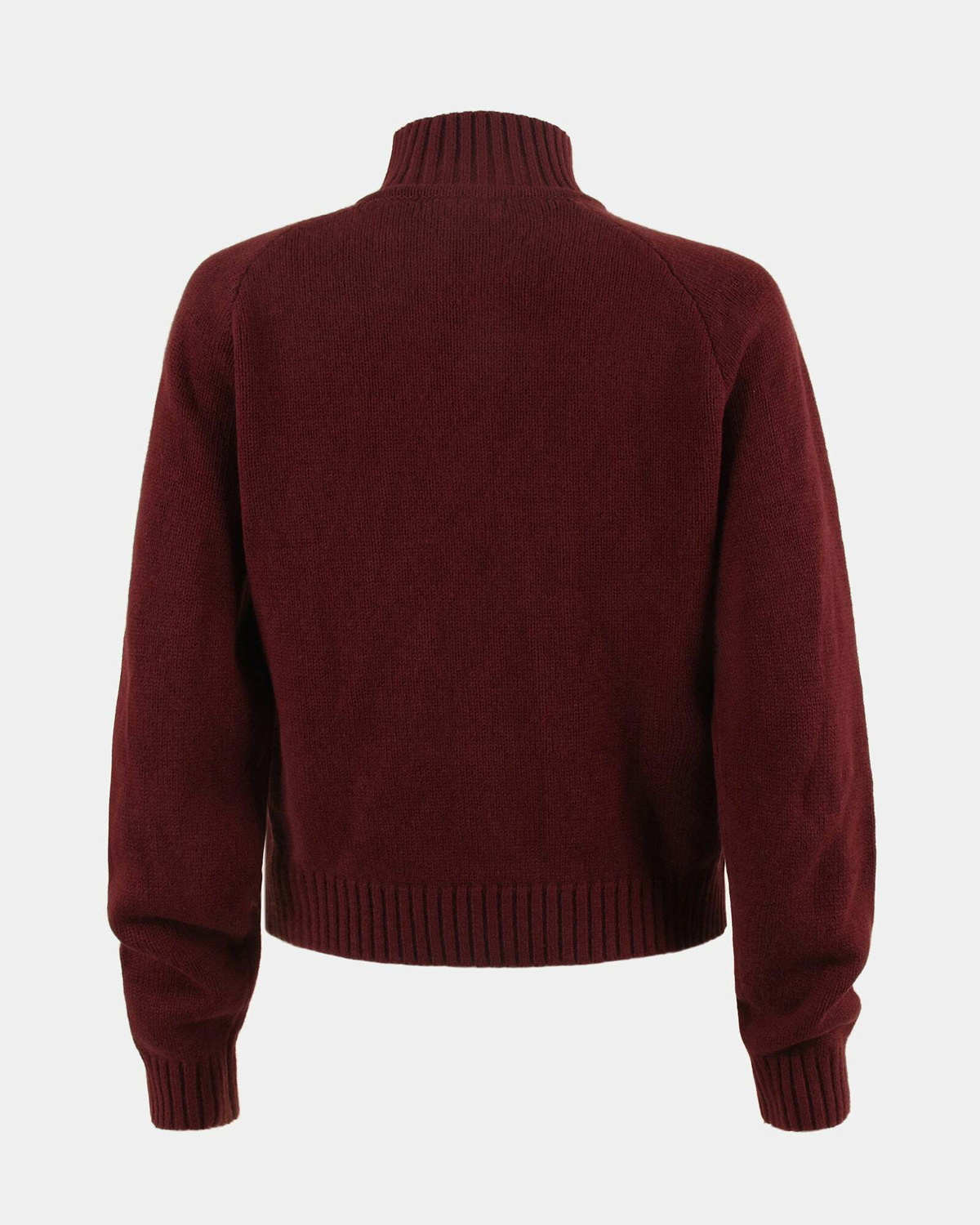 Steve Madden Ally Quarter Zip Sweater in Wine