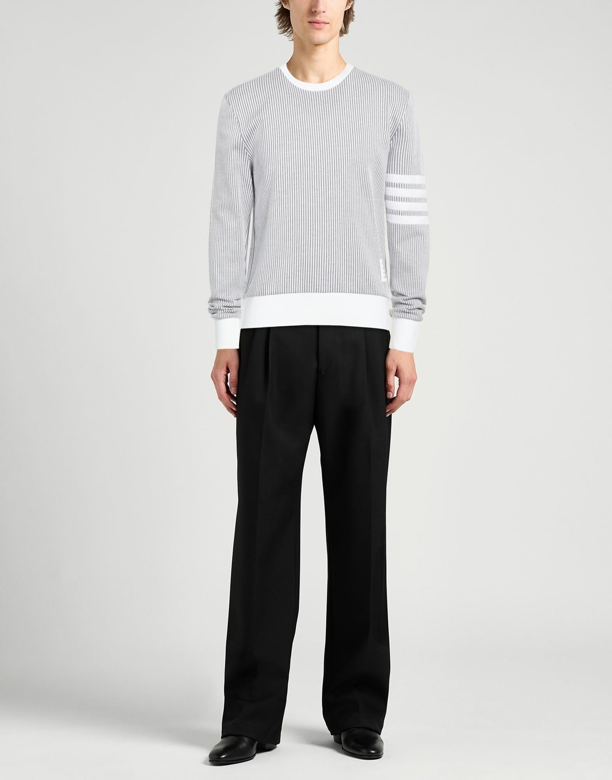 Thom Browne Mens Sweatshirt in White