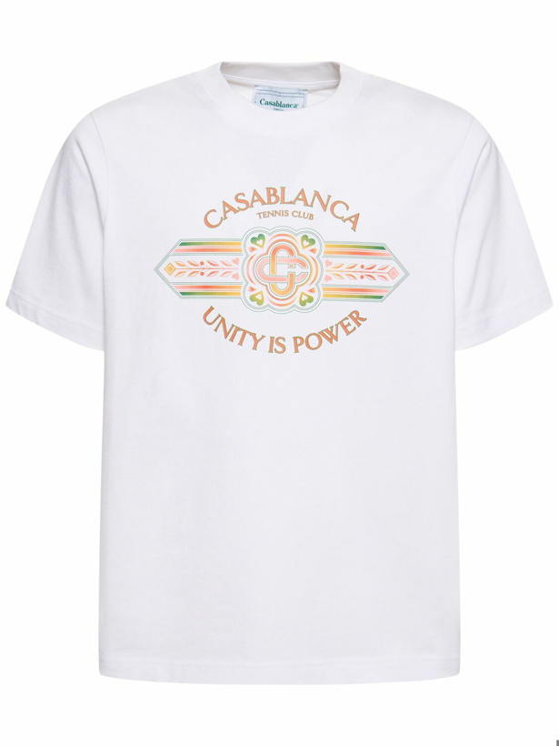 Photo: CASABLANCA - Unity Is Power Organic Cotton T-shirt
