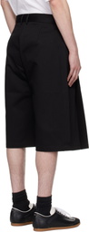 Seventh Black Bermuda Pleat Shorts