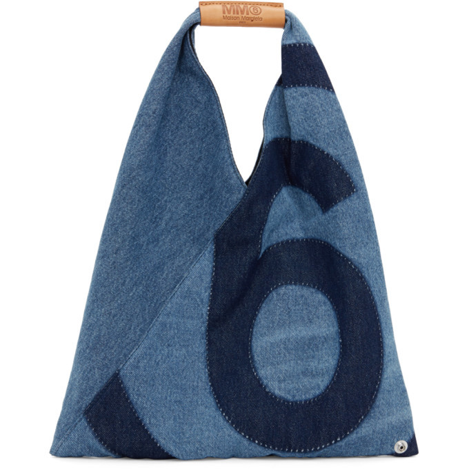 MM6 Maison Margiela Blue Denim Small Japanese Tote MM6 Maison Margiela