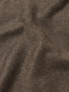 Theory - Goris Linen-Blend Polo Shirt - Brown