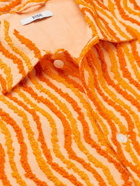 BODE - Chenille Cotton Shirt - Orange
