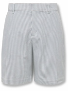 Nike Golf - Tour Slim-Fit Straight-Leg Striped Dri-FIT Seersucker Golf Chino Shorts - Blue