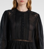 Marant Etoile Gisela lace-trimmed cotton maxi dress