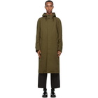 Comme des Garcons Homme Khaki Cotton Coat