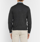 Brunello Cucinelli - Cashmere and Silk-Blend Cardigan - Charcoal