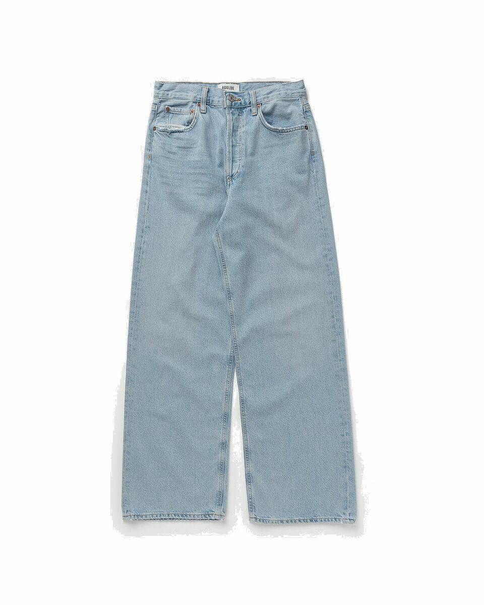 Agolde Low Slung Baggy Blue Womens Jeans AGOLDE