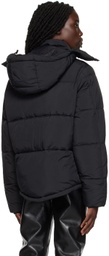 The Very Warm Black Hooded Puffer Jacket