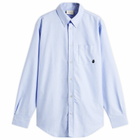Drôle de Monsieur Men's Oxford Cotton Shirt in Light Blue