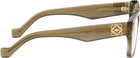 LOEWE Khaki Anagram Glasses