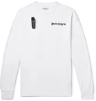Palm Angels - Embellished Logo-Print Cotton-Jersey T-Shirt - Men - White