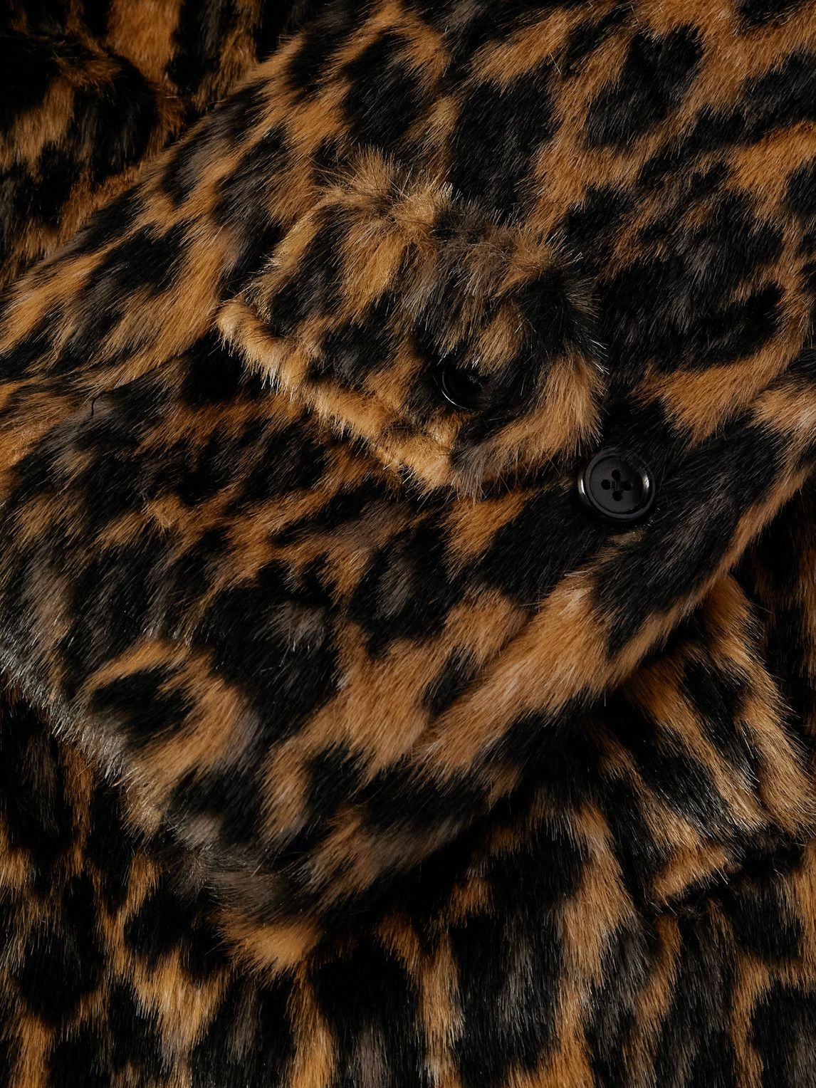 SAINT Mxxxxxx - Padded Leopard-Print Plush Coat - Brown