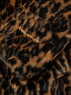 SAINT Mxxxxxx - Padded Leopard-Print Plush Coat - Brown