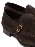 TOM FORD - Dover Suede Loafers - Brown