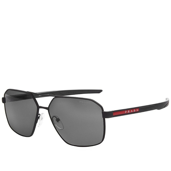 Photo: Prada Eyewear Men's Prada PS 55WS Sunglasses in Black