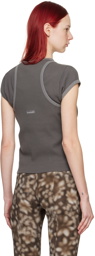Acne Studios Gray Garment-Dyed Tank Top
