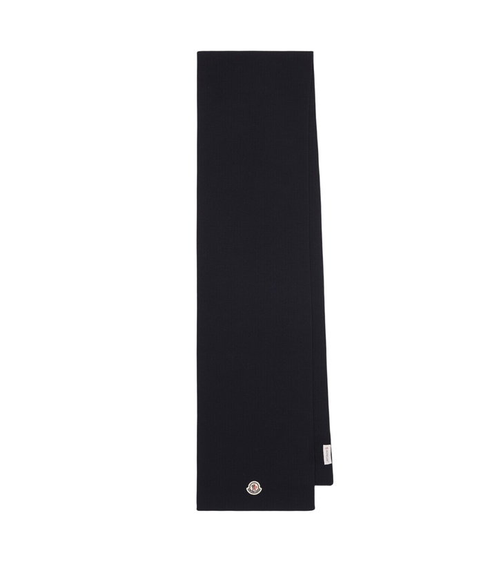 Photo: Moncler Logo virgin wool scarf