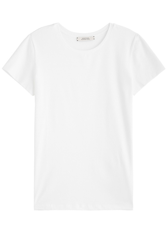 Photo: Dorothee Schumacher All Time Favorites Stretch-cotton T-shirt White