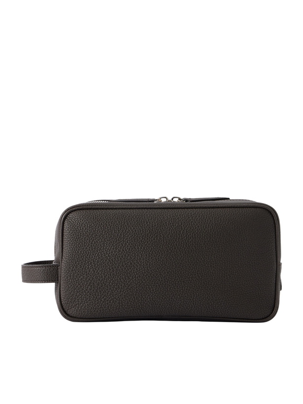 Photo: Métier - Full-Grain Leather Wash Bag - Brown