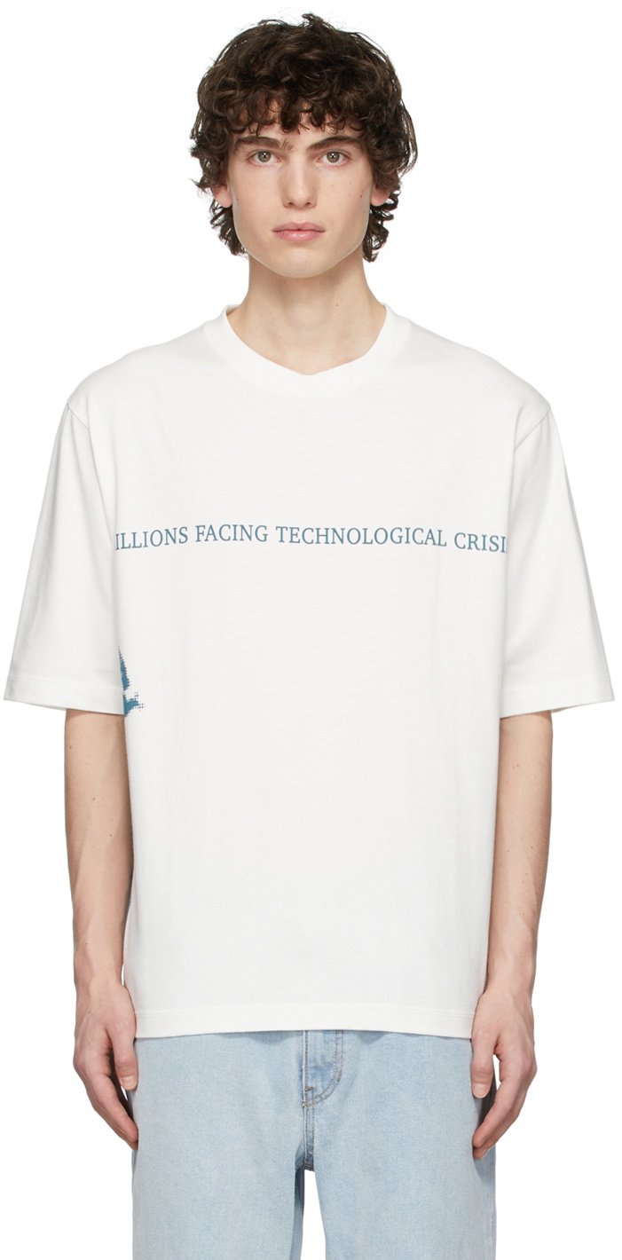 Youths in Balaclava White Crisis TShirt Youths in Balaclava