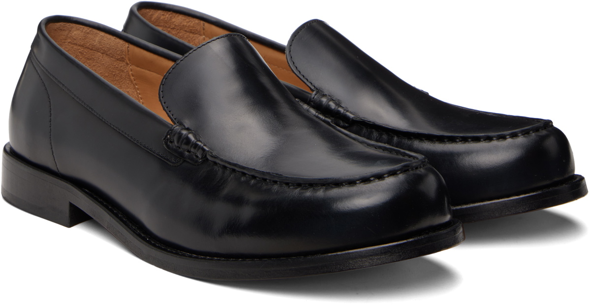 A.P.C. Black Moc Loafers